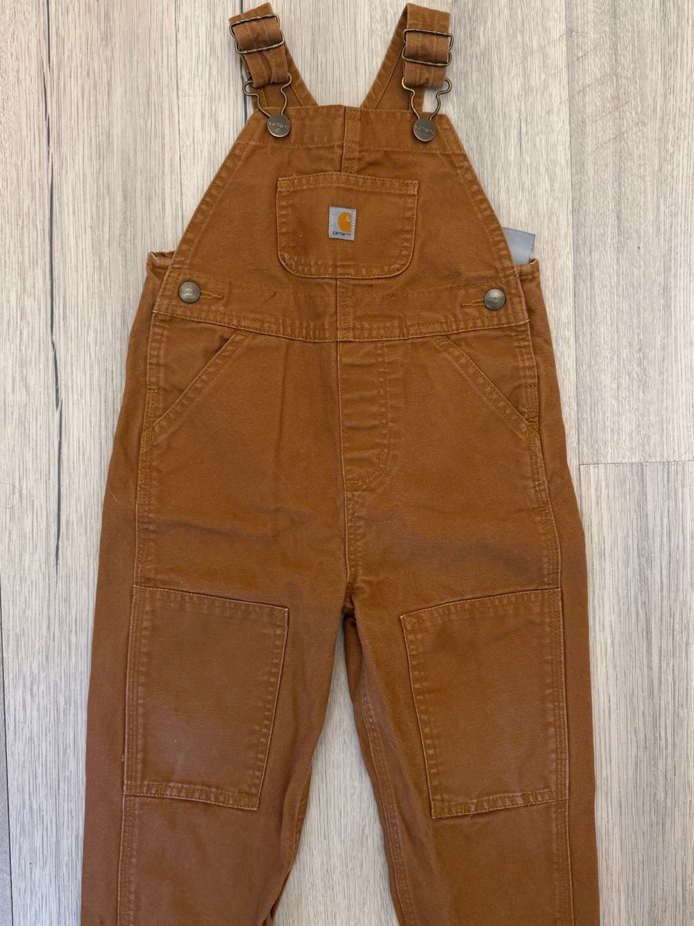 Carhartt Kids Brown Duck Overalls - Durable Workwear